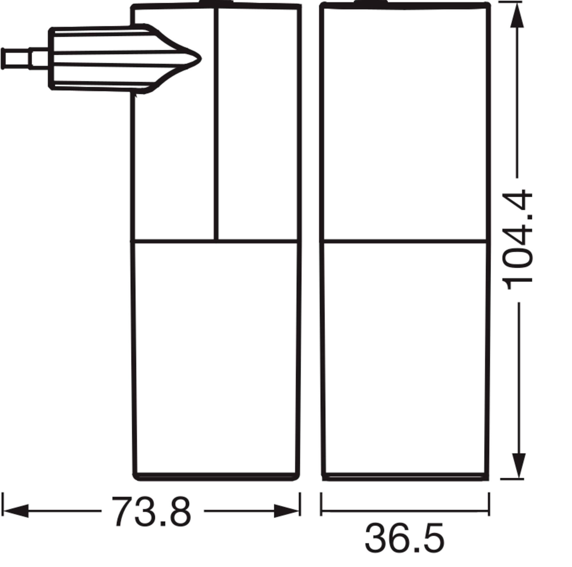 OSRAM HOMELIGHTING LUNETTA FLARE 830 Black 4099854444418 Wandleuchte 0.20W Schwarz