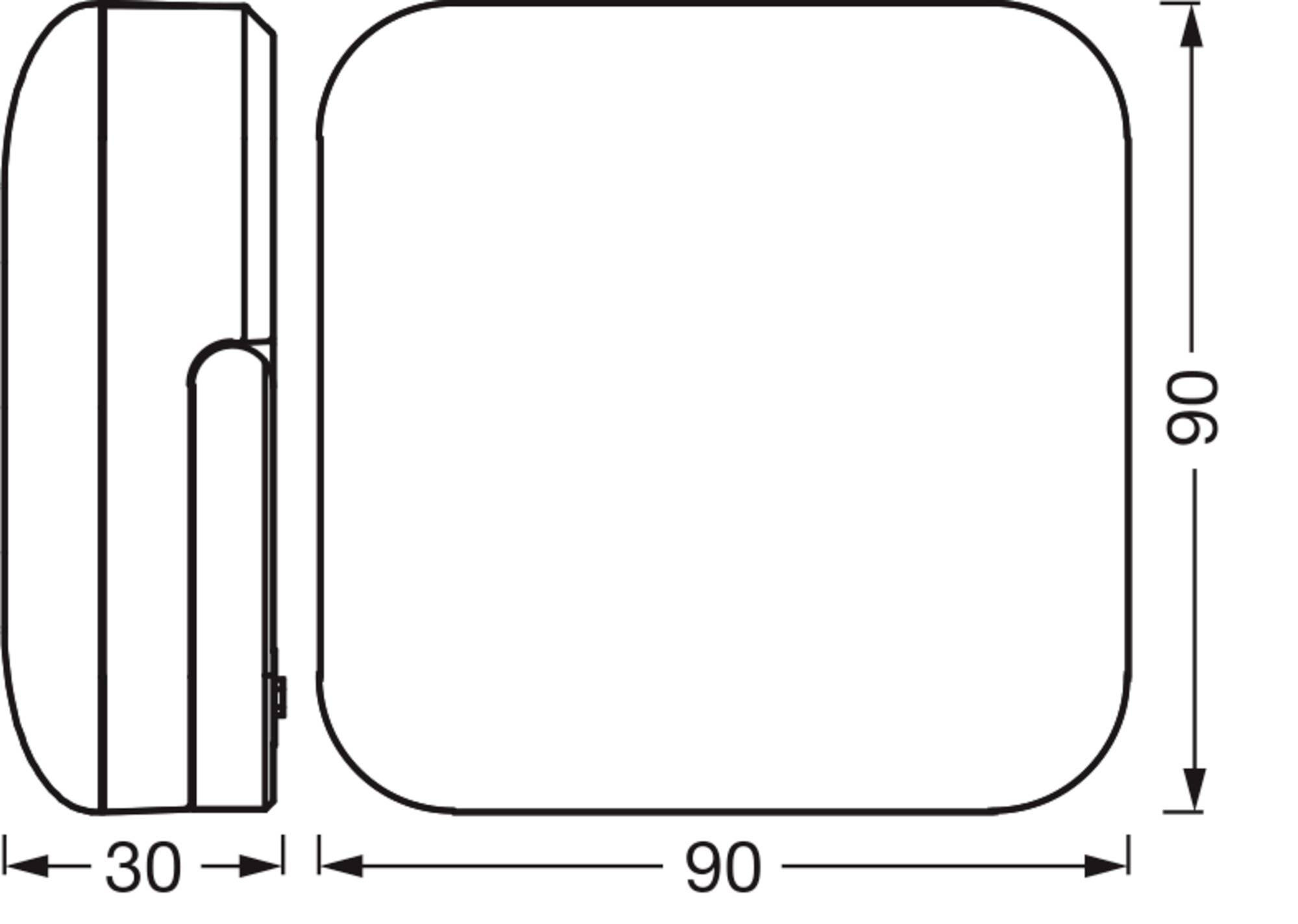 OSRAM HOMELIGHTING NIGHTLUX SOLAR 840 DIM USB Grey 4099854444517 Außenwandleuchte 2. W Grau