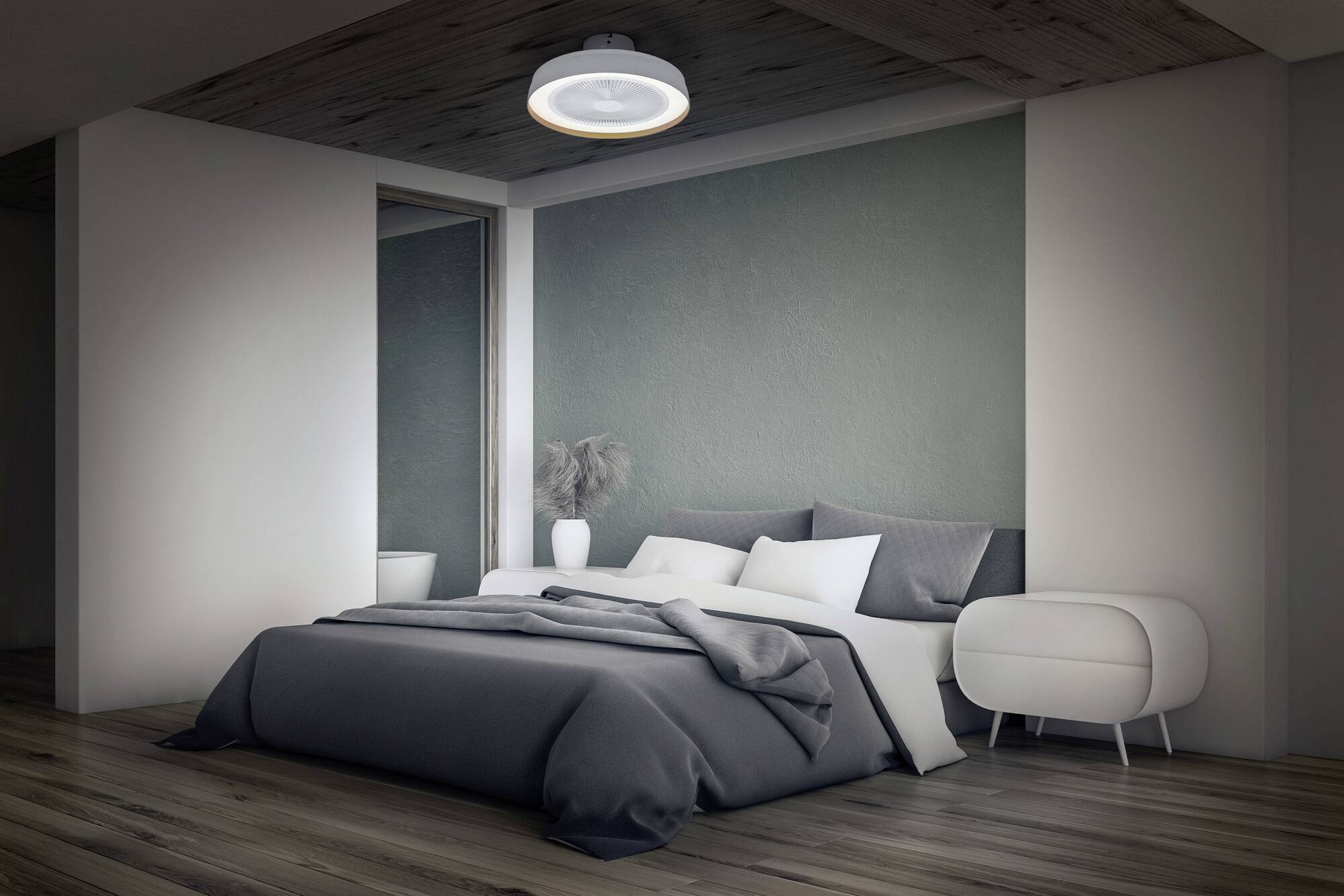 OSRAM HOMELIGHTING Ceiling Fan Compact 480 49W White Deckenventilator 49W