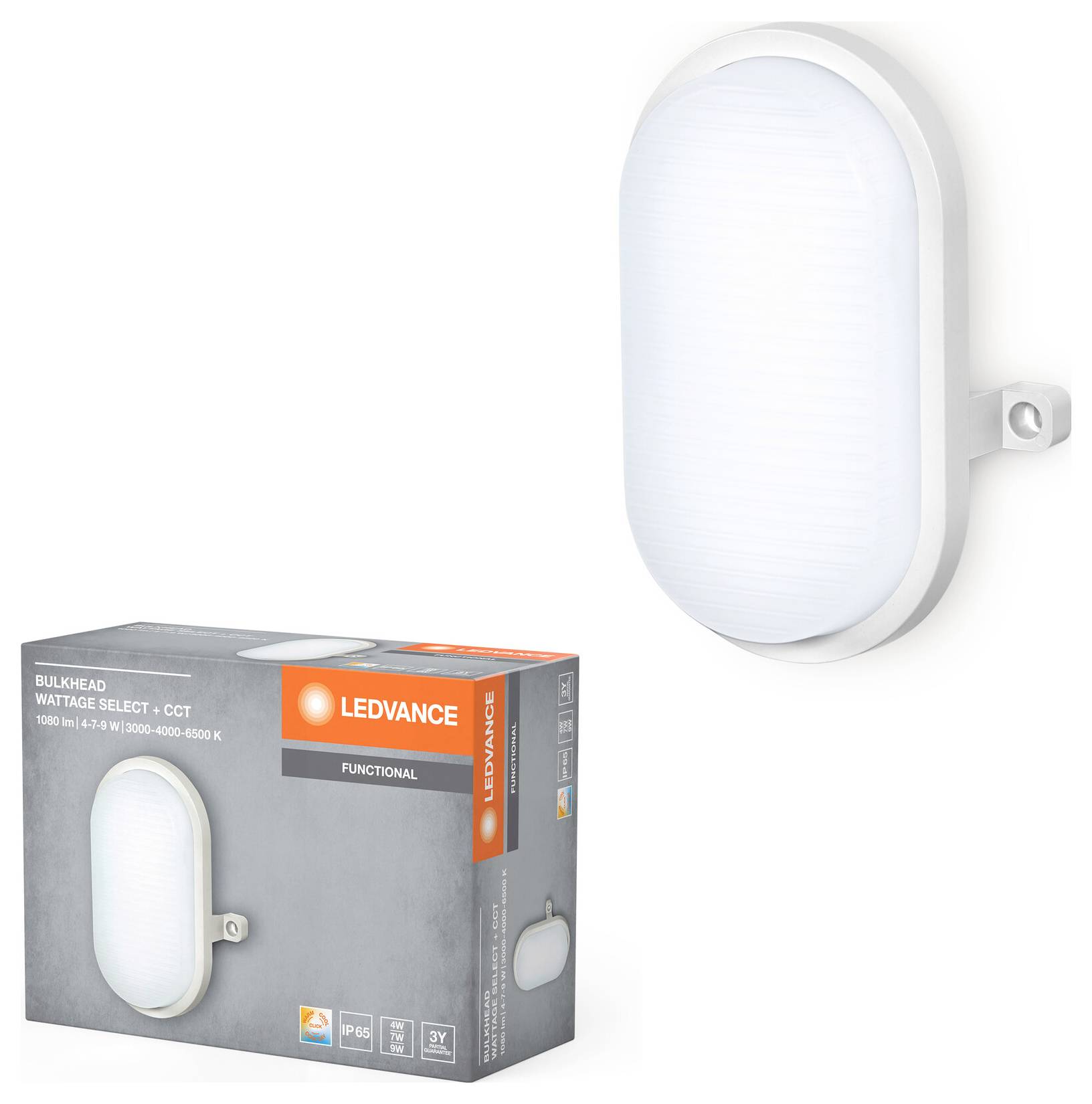 OSRAM HOMELIGHTING Bulkhead CCT CCT White 4058075845527 Deckenleuchte, Wandleuchte 9 W, 7 W, 4W Weiß