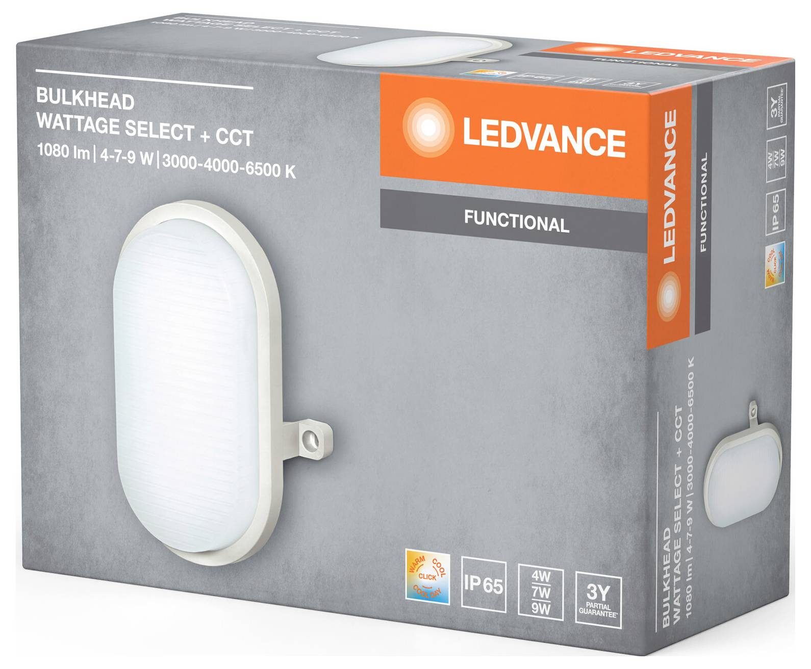 OSRAM HOMELIGHTING Bulkhead CCT CCT White 4058075845527 Deckenleuchte, Wandleuchte 9 W, 7 W, 4 W Weiß