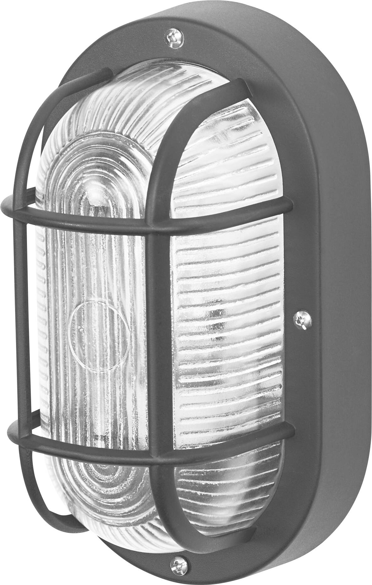 OSRAM HOMELIGHTING Bulkhead Essential Oval E27 Black 4058075845589 Deckenleuchte, Wandleuchte Schwarz