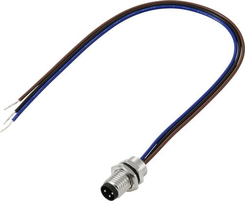 TRU COMPONENTS TC-13751896 Anschlussleitung M8 x 1 Stecker, gerade 0.2 m Polzahl Sensoren: 3 1 St.