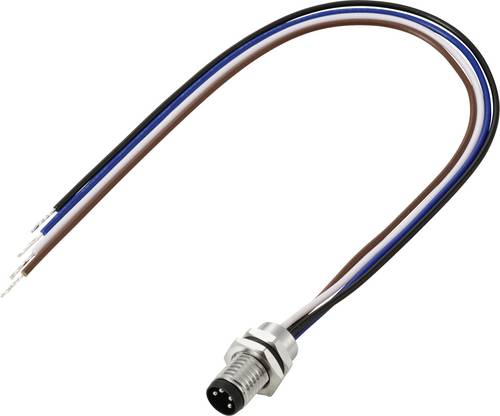 TRU COMPONENTS TC-13751900 Anschlussleitung M8 x 1 Stecker, gerade 0.2 m Polzahl Sensoren: 4 1 St.