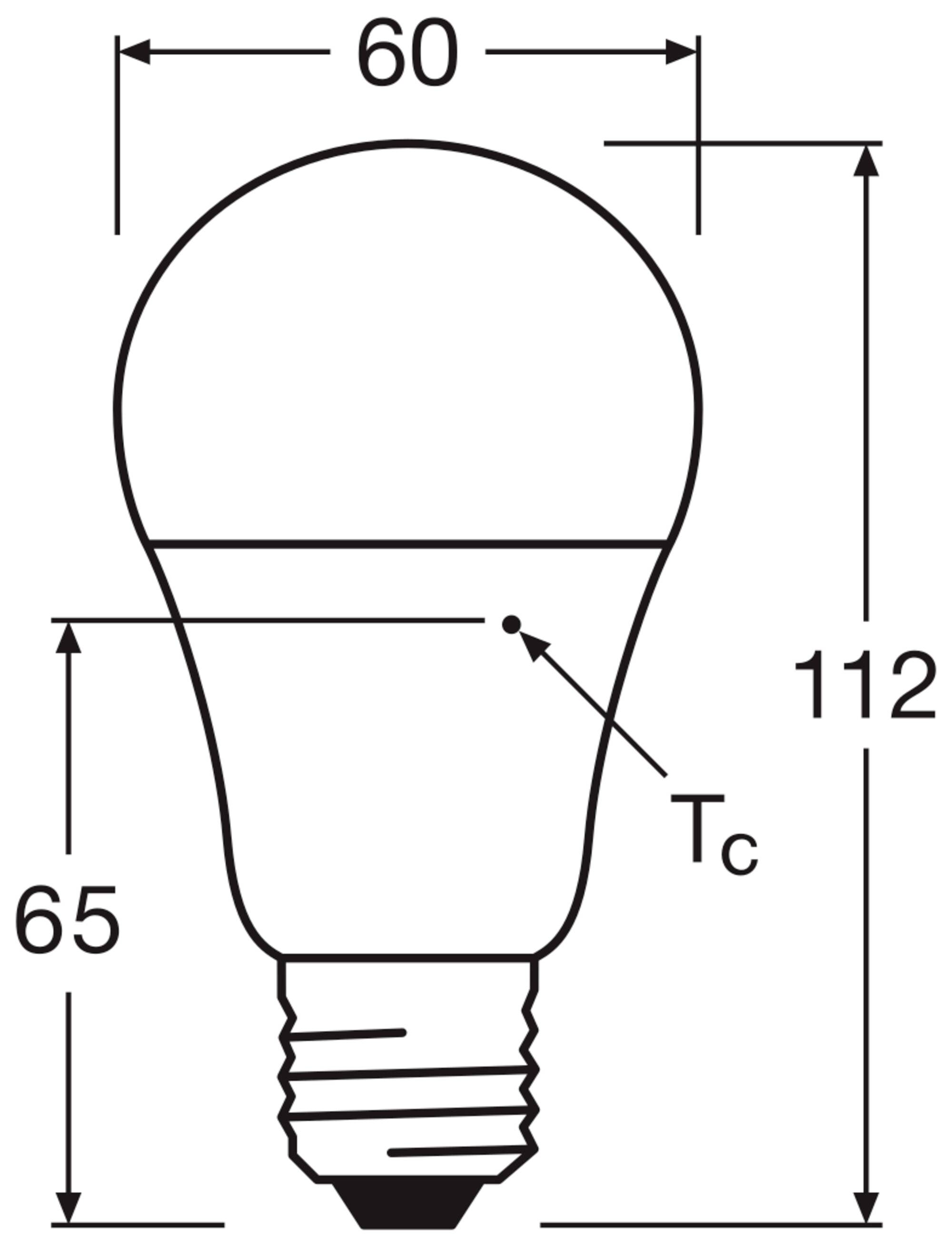OSRAM HOMELIGHTING 4099854129346 LED EEK F (A - G) E27 8.8W Kaltweiß 1St.