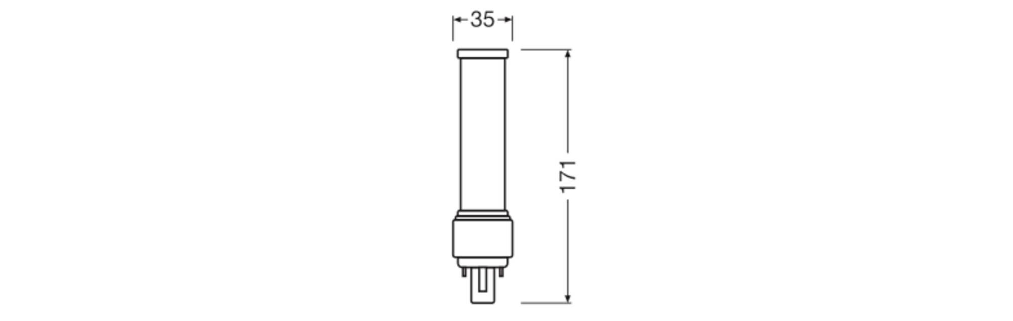 OSRAM HOMELIGHTING 4099854502477 LED-Röhre EEK E (A - G) G24d-3 9 W Tageslichtweiß 1 St.