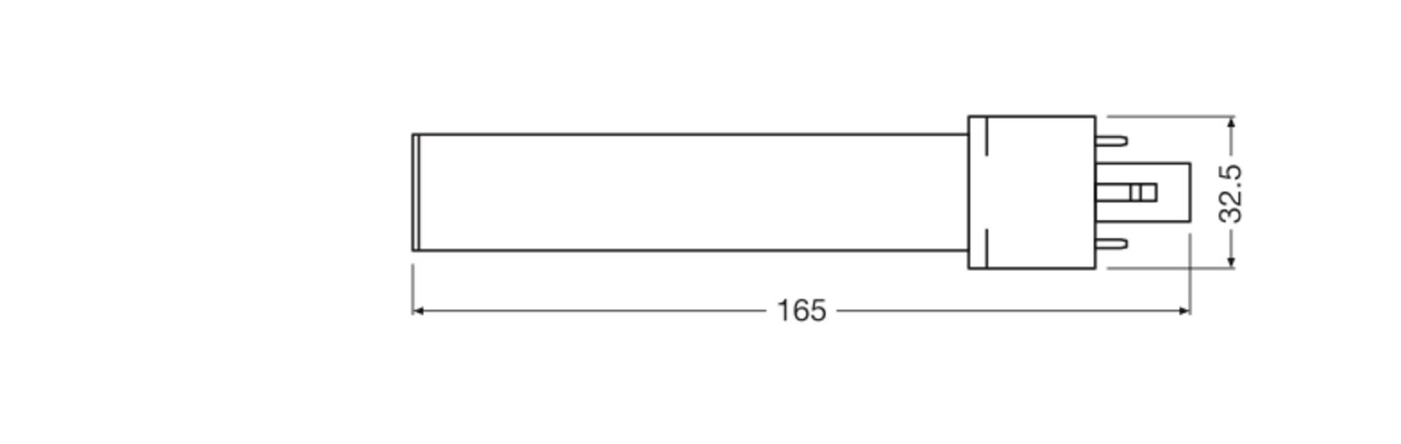 OSRAM HOMELIGHTING 4099854502491 LED-Röhre EEK D (A - G) G23 4W Tageslichtweiß 1St.