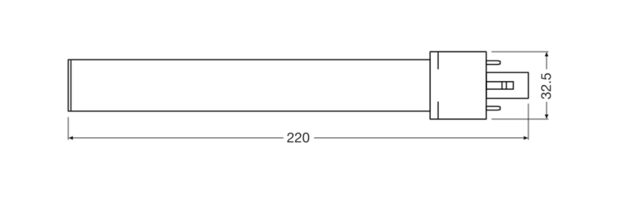 OSRAM HOMELIGHTING 4099854502514 LED-Röhre EEK E (A - G) G23 6W Tageslichtweiß 1St.
