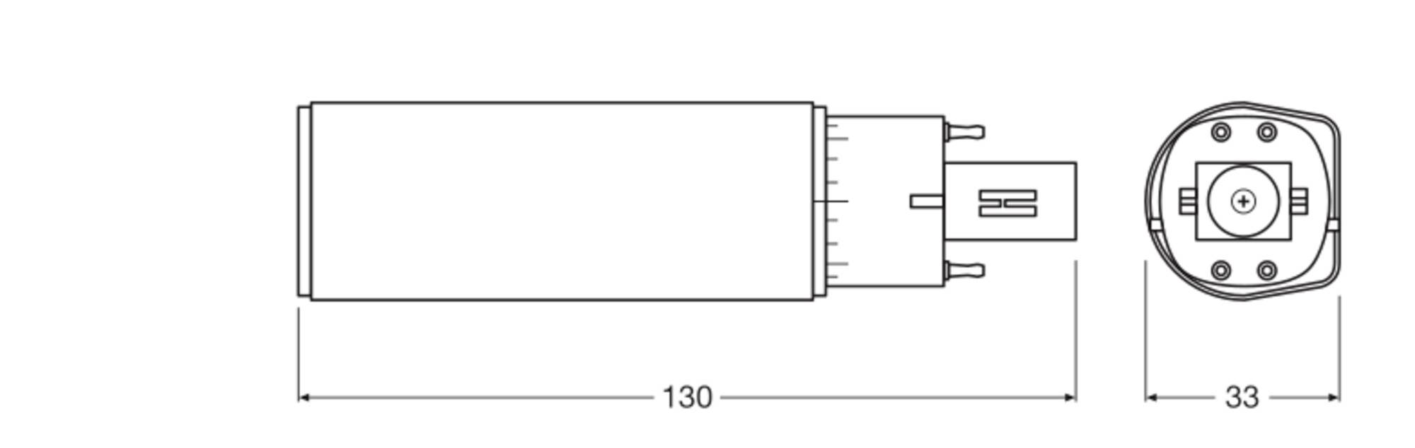 OSRAM HOMELIGHTING 4099854501777 LED-Röhre EEK E (A - G) G24q-1 6W Tageslichtweiß 1St.