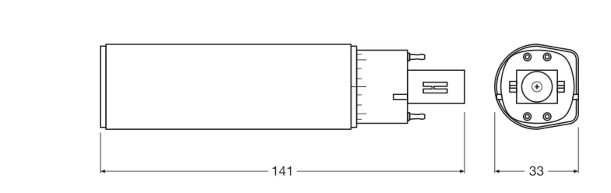 OSRAM HOMELIGHTING 4099854501791 LED-Röhre EEK E (A - G) G24q-2 7 W Tageslichtweiß 1 St.