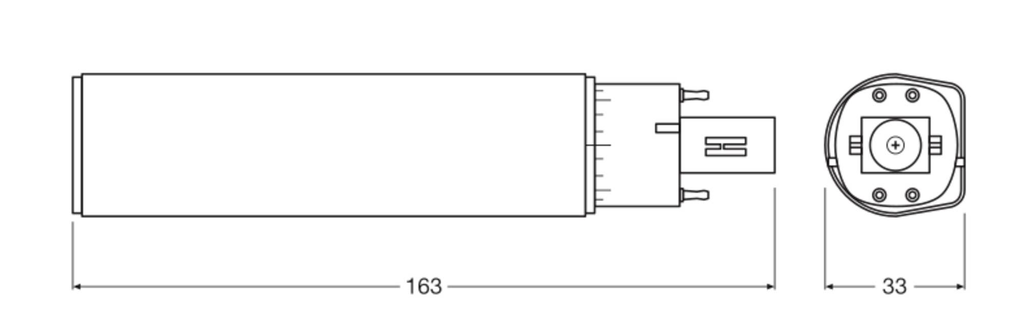 OSRAM HOMELIGHTING 4099854501814 LED-Röhre EEK E (A - G) G24q-3 10 W Tageslichtweiß 1 St.