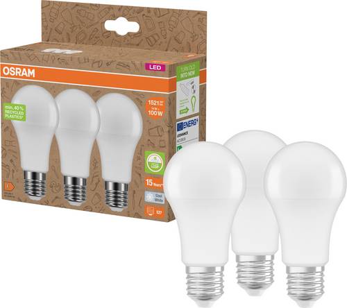 OSRAM HOMELIGHTING 4099854353543 LED-Reflektorlampe EEK F (A - G) E27 14 W Kaltweiß 3 St.