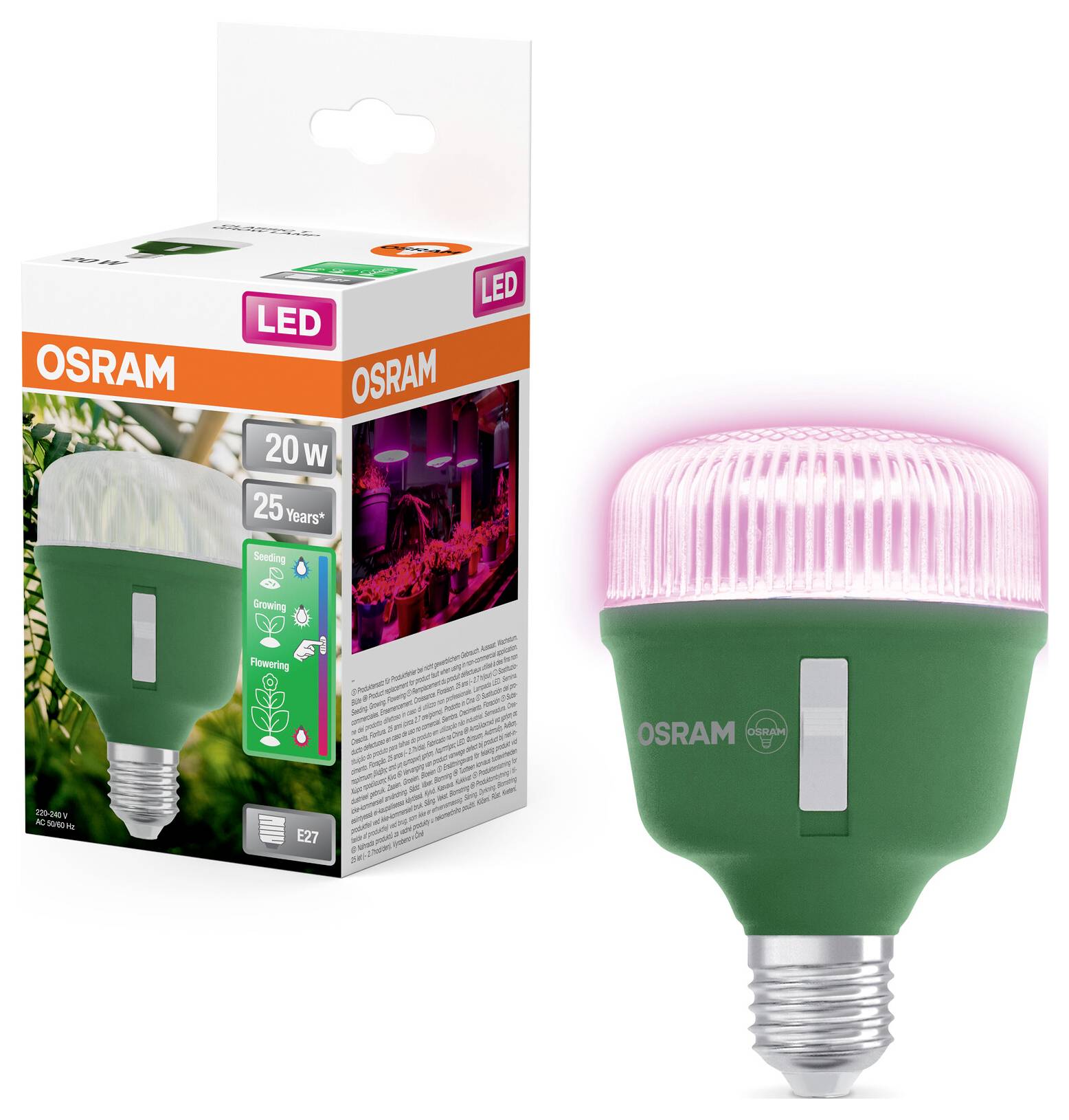 OSRAM HOMELIGHTING 4058075845800Pflanzenlampe E27 20W 1St.