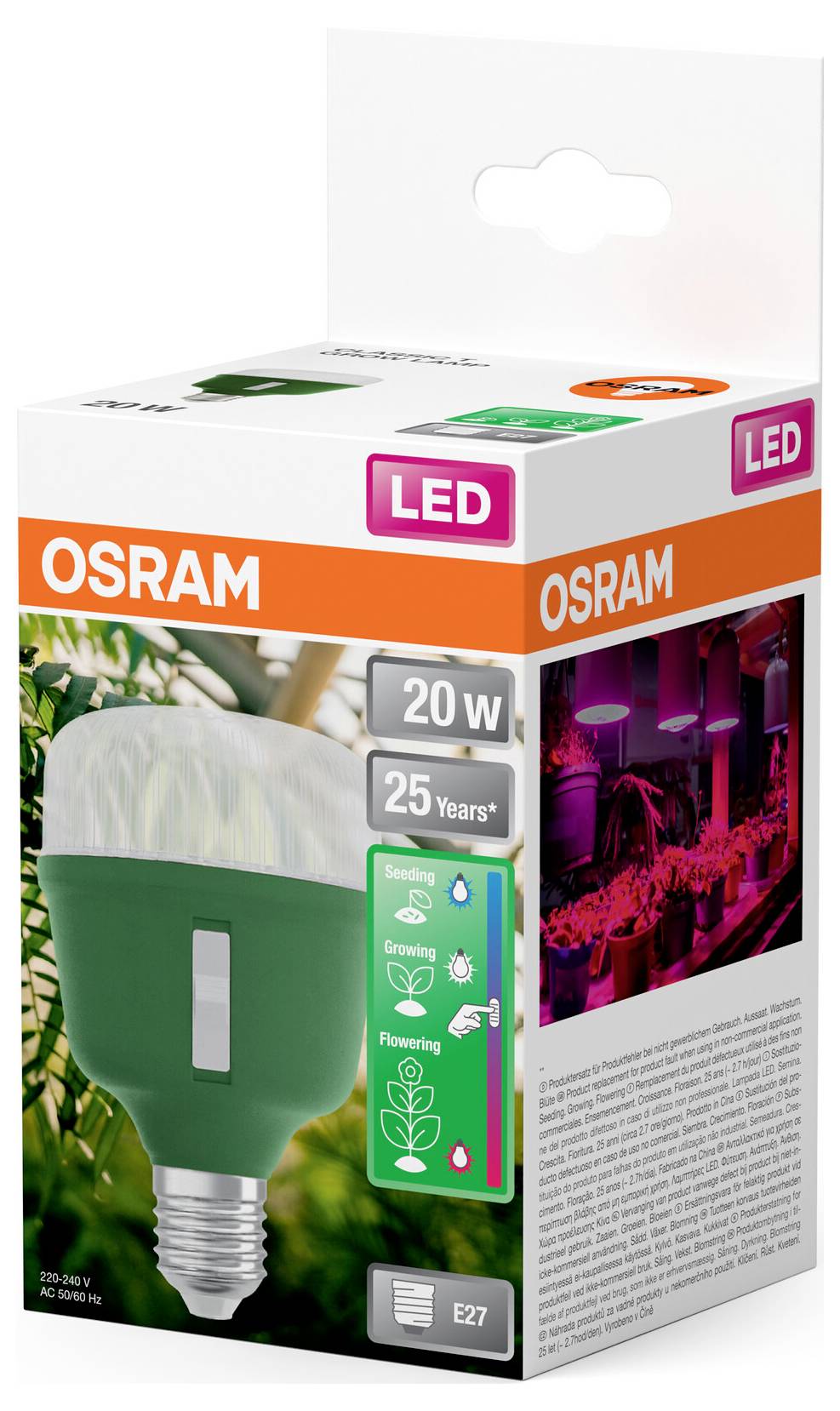 OSRAM HOMELIGHTING 4058075845800Pflanzenlampe E27 20W 1St.