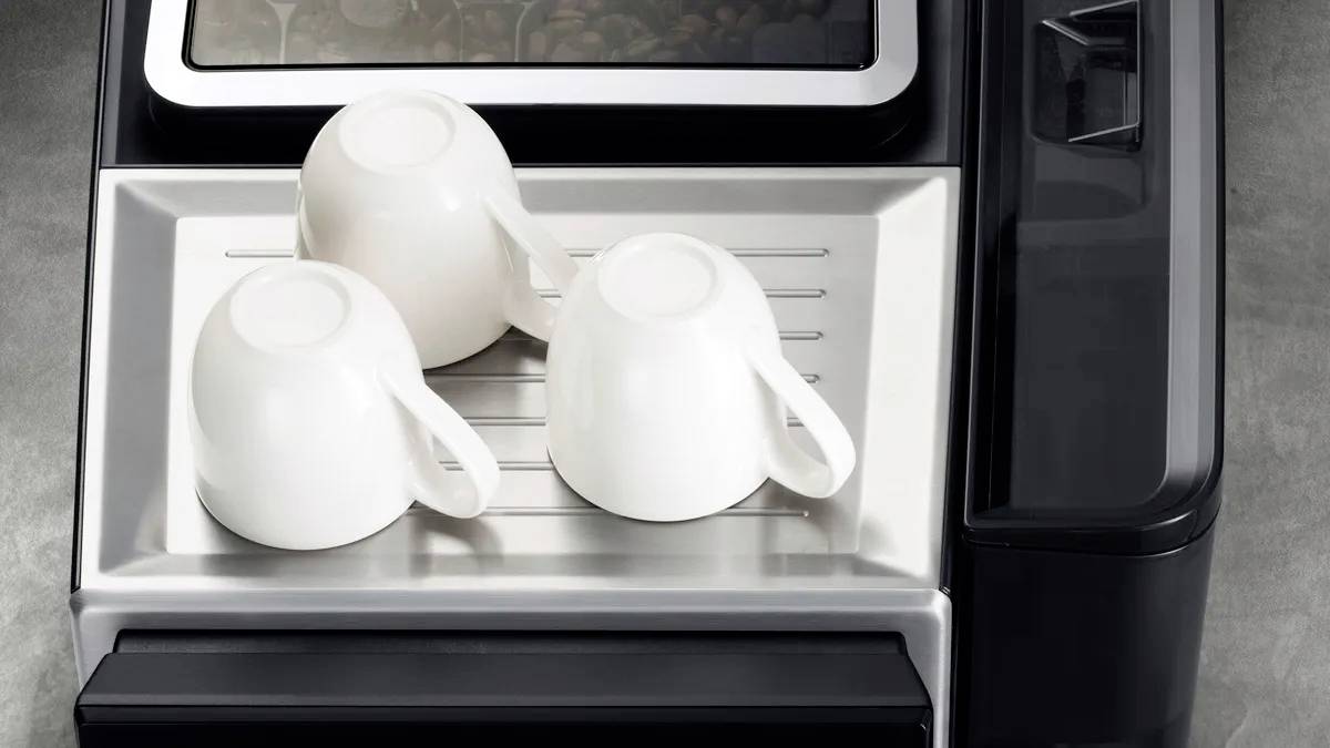 Siemens EQ700 integral TQ717D03 Kaffeemaschine Schwarz, Edelstahl