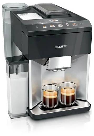 Siemens EQ500 integral TQ517D03 Kaffeemaschine Schwarz, Edelstahl