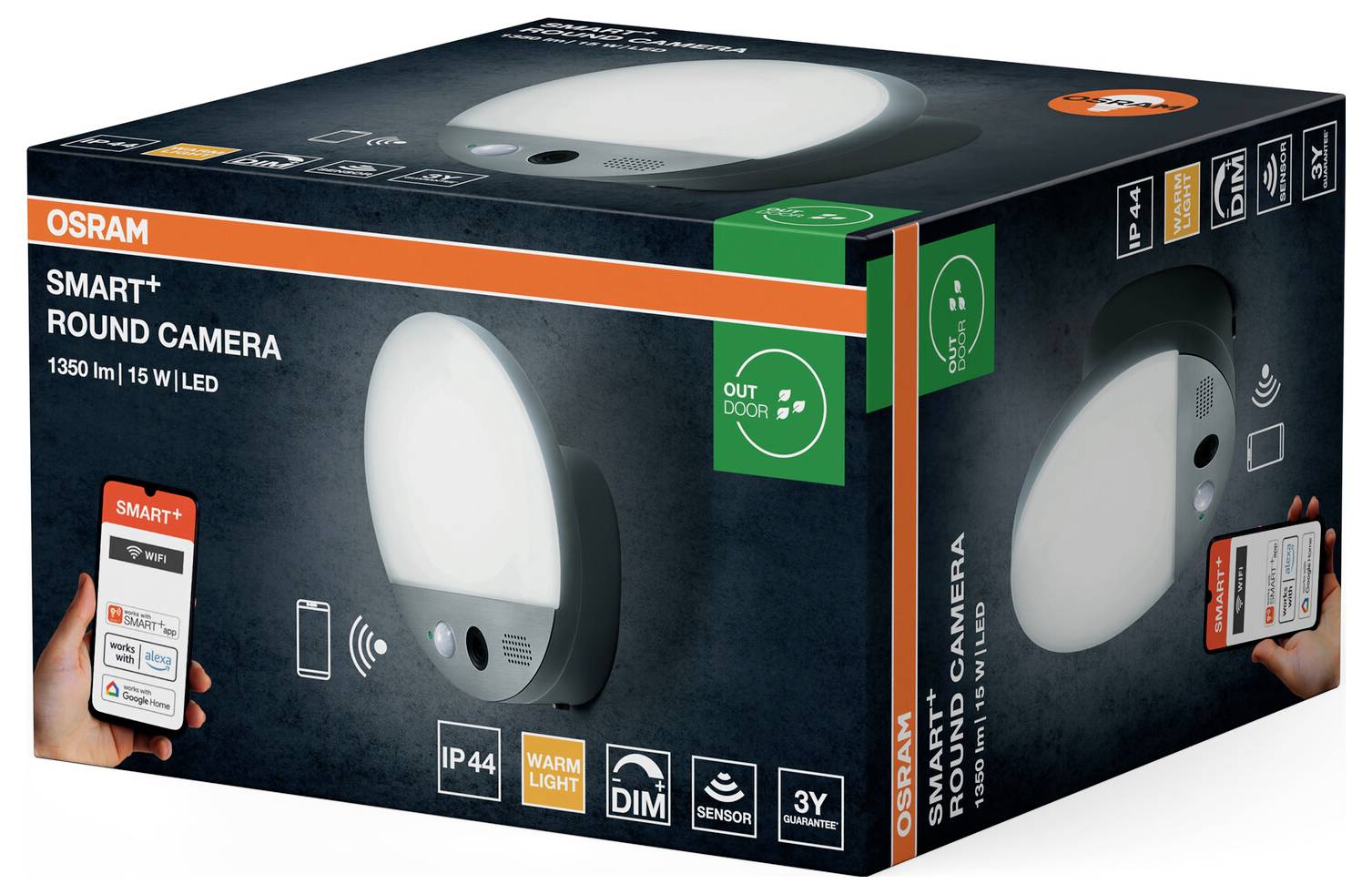 OSRAM HOMELIGHTING Smart+ Funk-Außenleuchte 15W Warmweiß