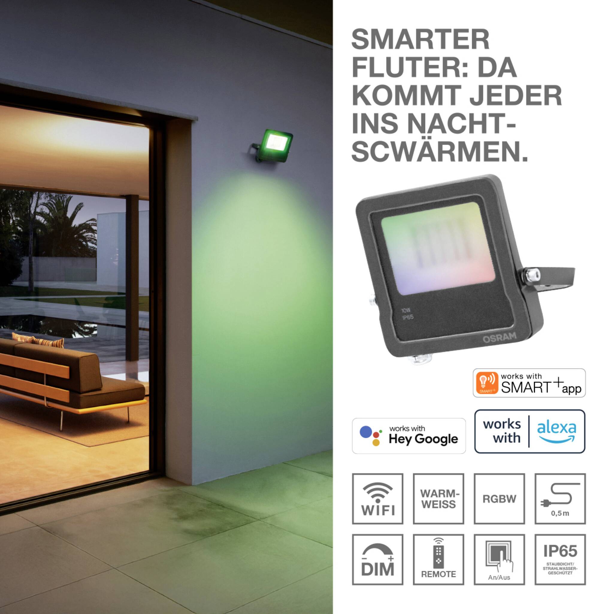 OSRAM HOMELIGHTING Smart+ Funk-Außenleuchte 23W Warmweiß