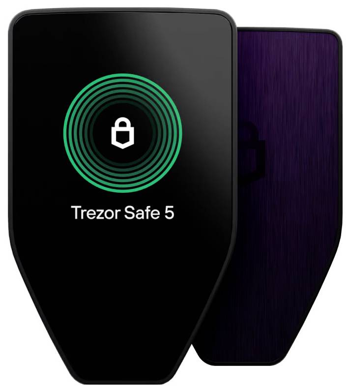 Trezor Safe 5 Hardware Wallet Violett USB-C®, microSD 1 St. SLATS5VOB1100