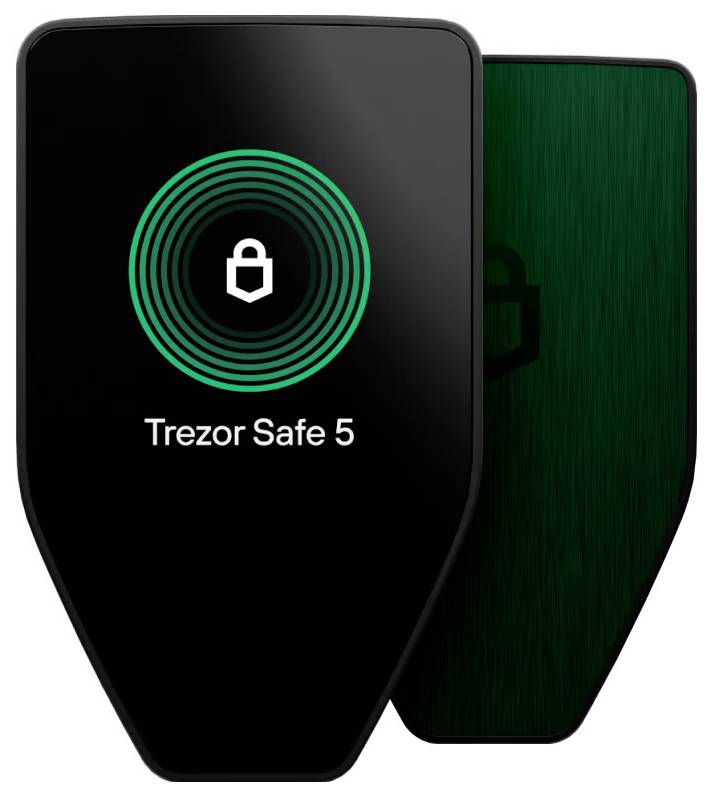 Trezor Safe 5 Hardware Wallet Grün USB-C®, microSD 1 St. SLATS5GBB1100