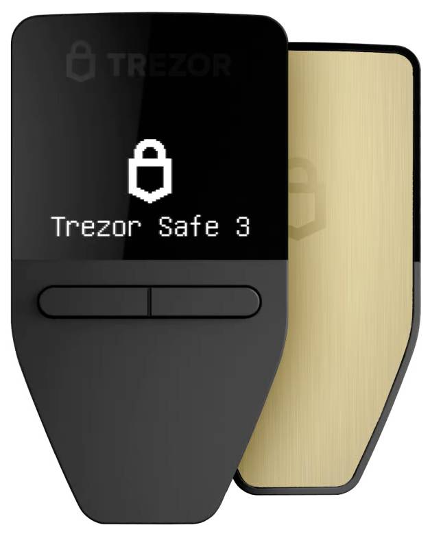 Trezor Safe 3 Hardware Wallet Gold 1 St. SLATS3SG0B1100
