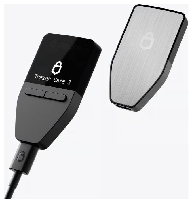 Trezor Safe 3 Hardware Wallet Silber 1 St. SLATS3SS0B1100