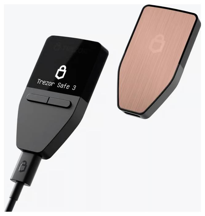Trezor Safe 3 Hardware Wallet Rosa 1 St. SLATS3GR0B1100