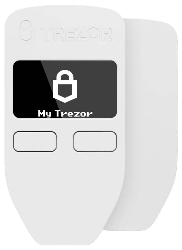 Trezor Model One Hardware Wallet Weiß 1 St. SLABTRW0B1100