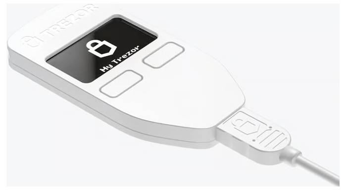 Trezor Model One Hardware Wallet Weiß 1 St. SLABTRW0B1100