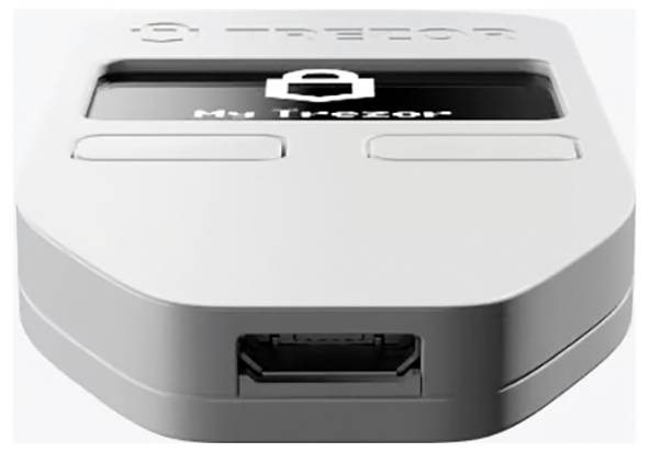 Trezor Model One Hardware Wallet Weiß 1 St. SLABTRW0B1100