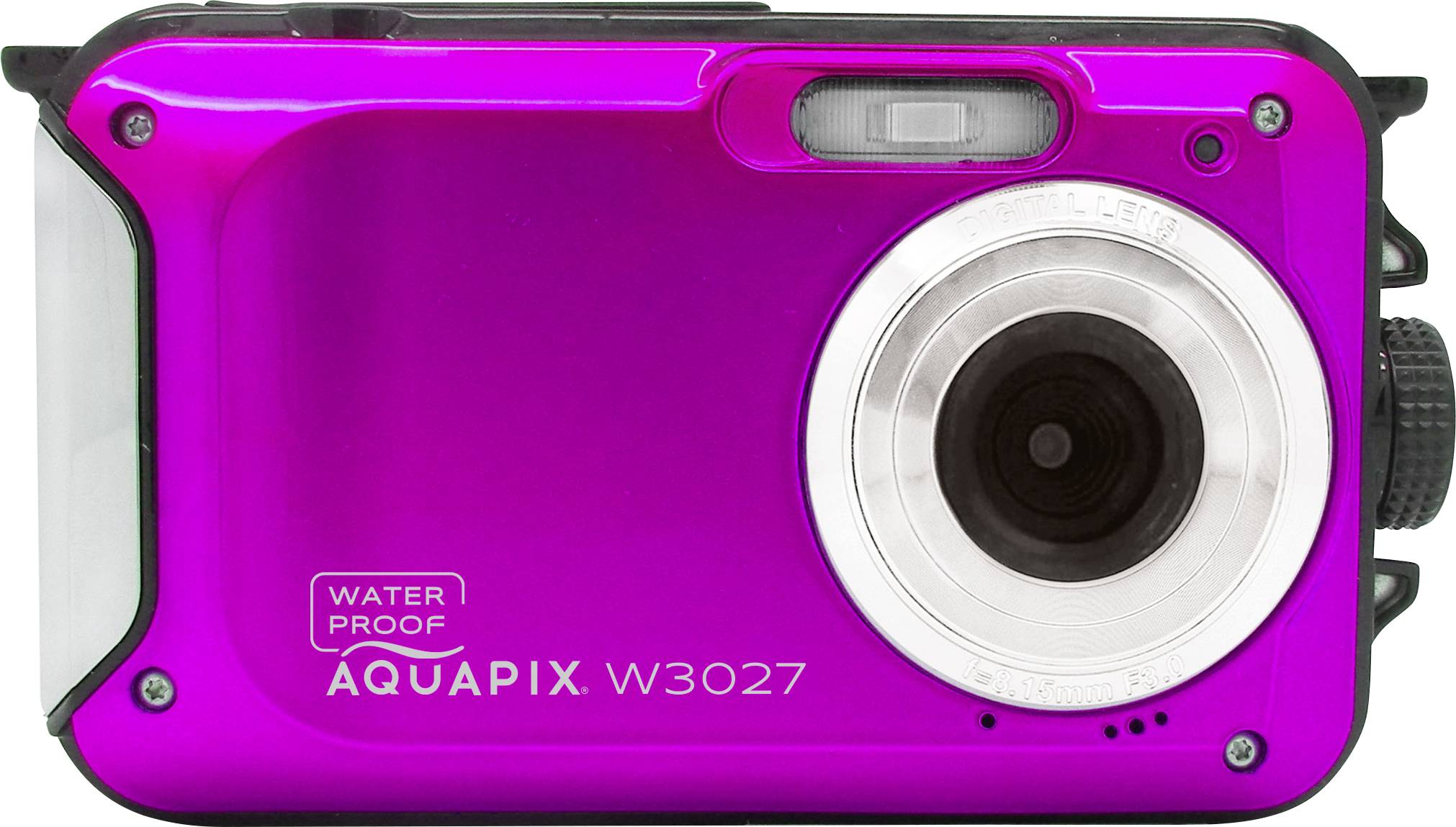 Easypix W3027-P Wave PINK Digitalkamera 30 Megapixel Rosa inkl. Tasche, inkl. Akku Bildstabilisieru