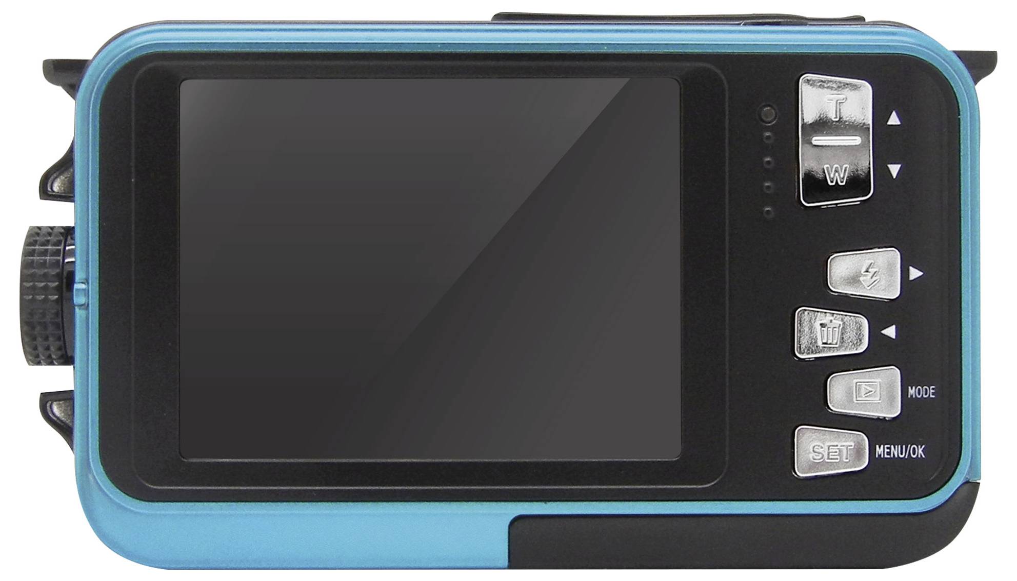 Easypix W3027-I Wave Iceblue Digitalkamera 30 Megapixel Blau-Eisblau inkl. Akku, inkl. Tasche Bildstabilisierung, Full HD Video