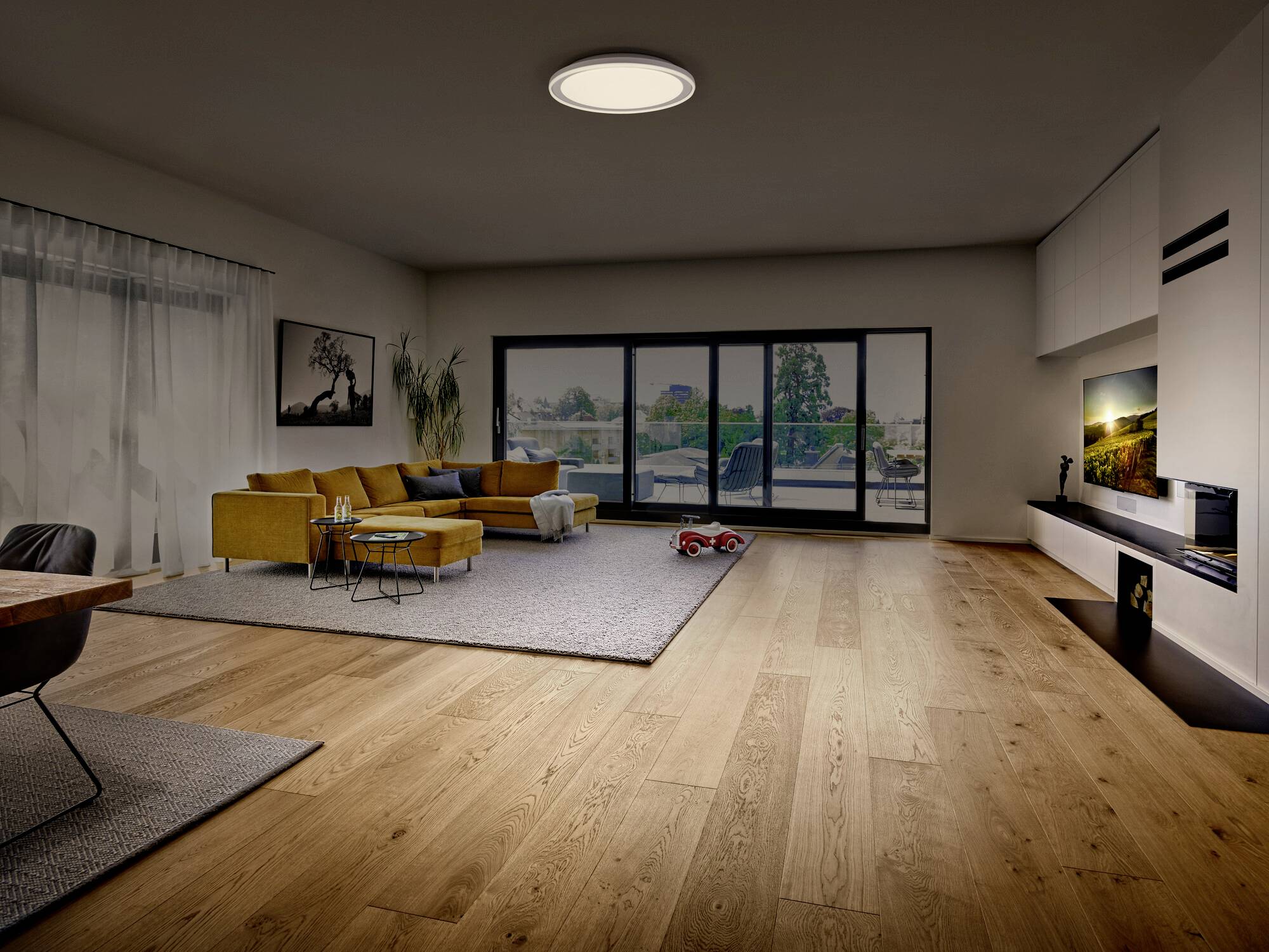 OSRAM HOMELIGHTING 4099854449789 Orbis Pederson 450MM 24W 830 White Deckenleuchte 24W Weiß