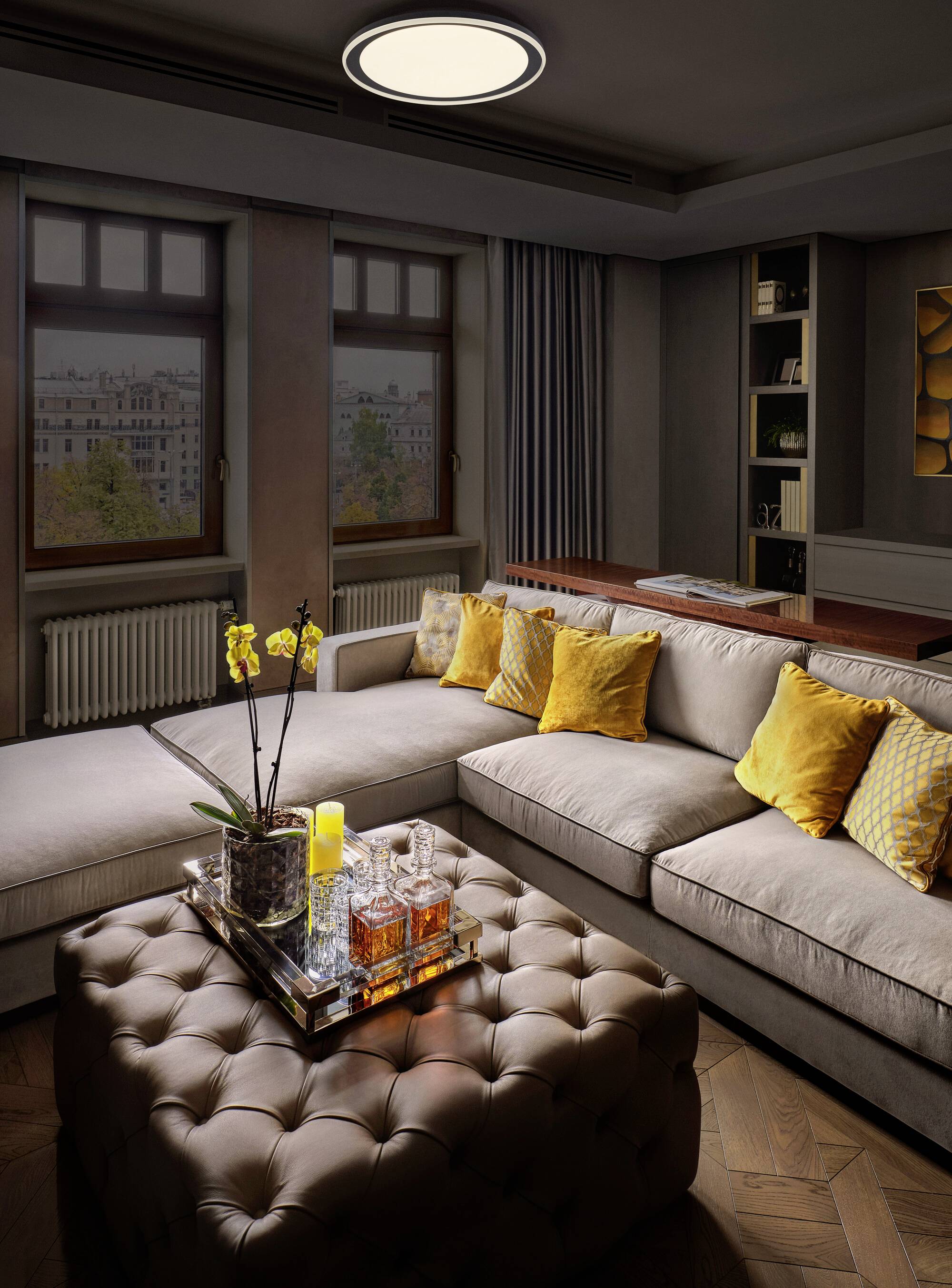 OSRAM HOMELIGHTING 4099854449765 Orbis Pederson 450MM 24W 830 Black Deckenleuchte 24W Schwarz