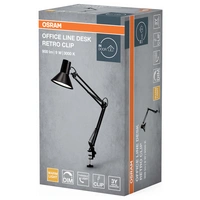 OSRAM HOMELIGHTING Office Line Desk Retro Clip 9W 830 Dimmable Black 4099854464034 Klemmleuchte 9W Schwarz OSRAM HOMELIGHTING Office Line Desk Retro Clip 9W 830 Dimmable Black 4099854464034 Klemmleuchte 9W Schwarz