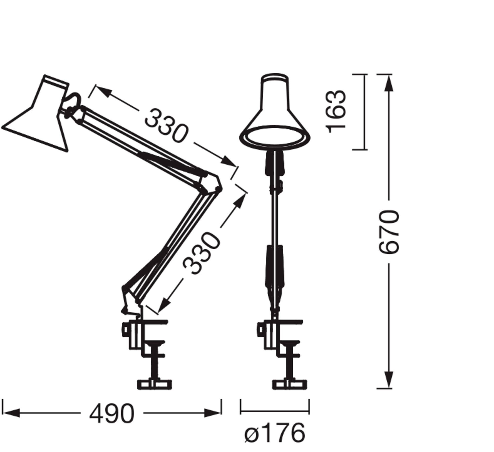 OSRAM HOMELIGHTING Office Line Desk Retro Clip 9W 830 Dimmable Black 4099854464034 Klemmleuchte 9 W Schwarz