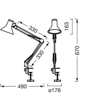 OSRAM HOMELIGHTING Office Line Desk Retro Clip 9W 830 Dimmable Black 4099854464034 Klemmleuchte 9W Schwarz OSRAM HOMELIGHTING Office Line Desk Retro Clip 9W 830 Dimmable Black 4099854464034 Klemmleuchte 9W Schwarz