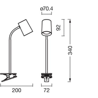 OSRAM HOMELIGHTING Office Line Desk Trapezium Clip GU10 Black 4099854464416 Klemmleuchte Schwarz OSRAM HOMELIGHTING Office Line Desk Trapezium Clip GU10 Black 4099854464416 Klemmleuchte Schwarz