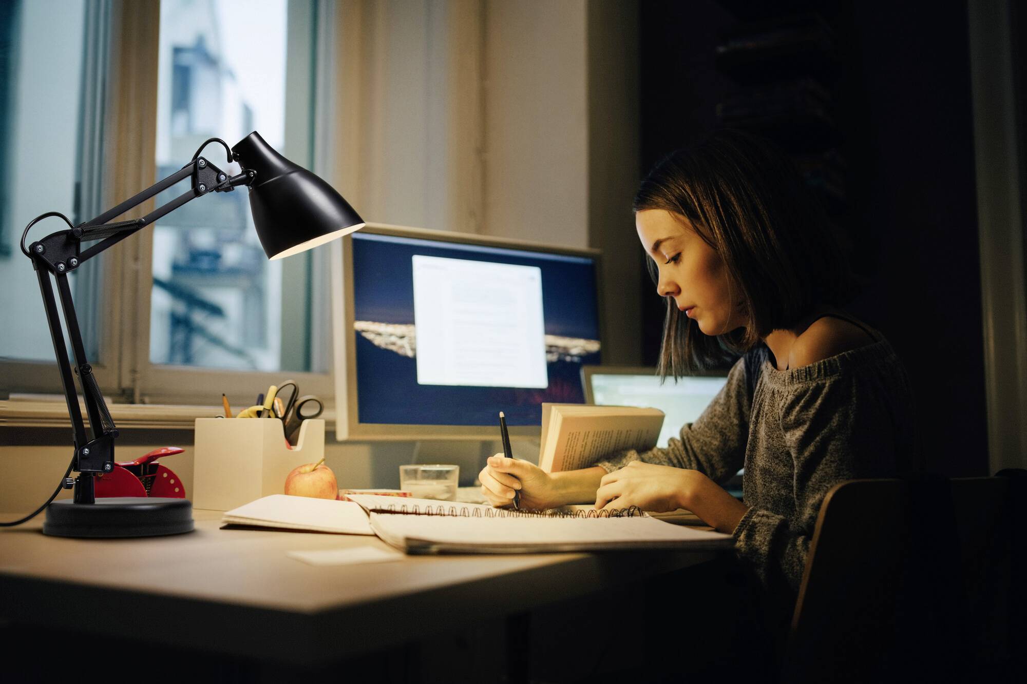 OSRAM HOMELIGHTING Office Line Desk Pear E27 Black 4099854464478 Schreibtischleuchte Schwarz