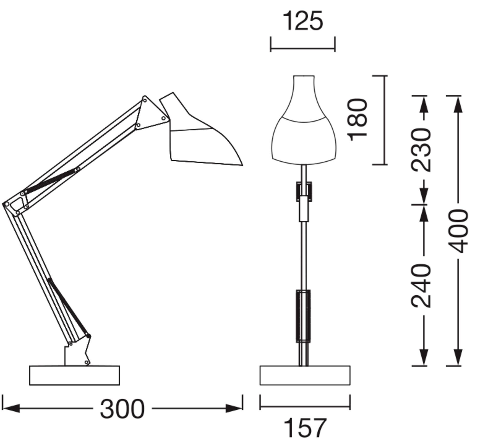 OSRAM HOMELIGHTING Office Line Desk Pear E27 Black 4099854464478 Schreibtischleuchte Schwarz