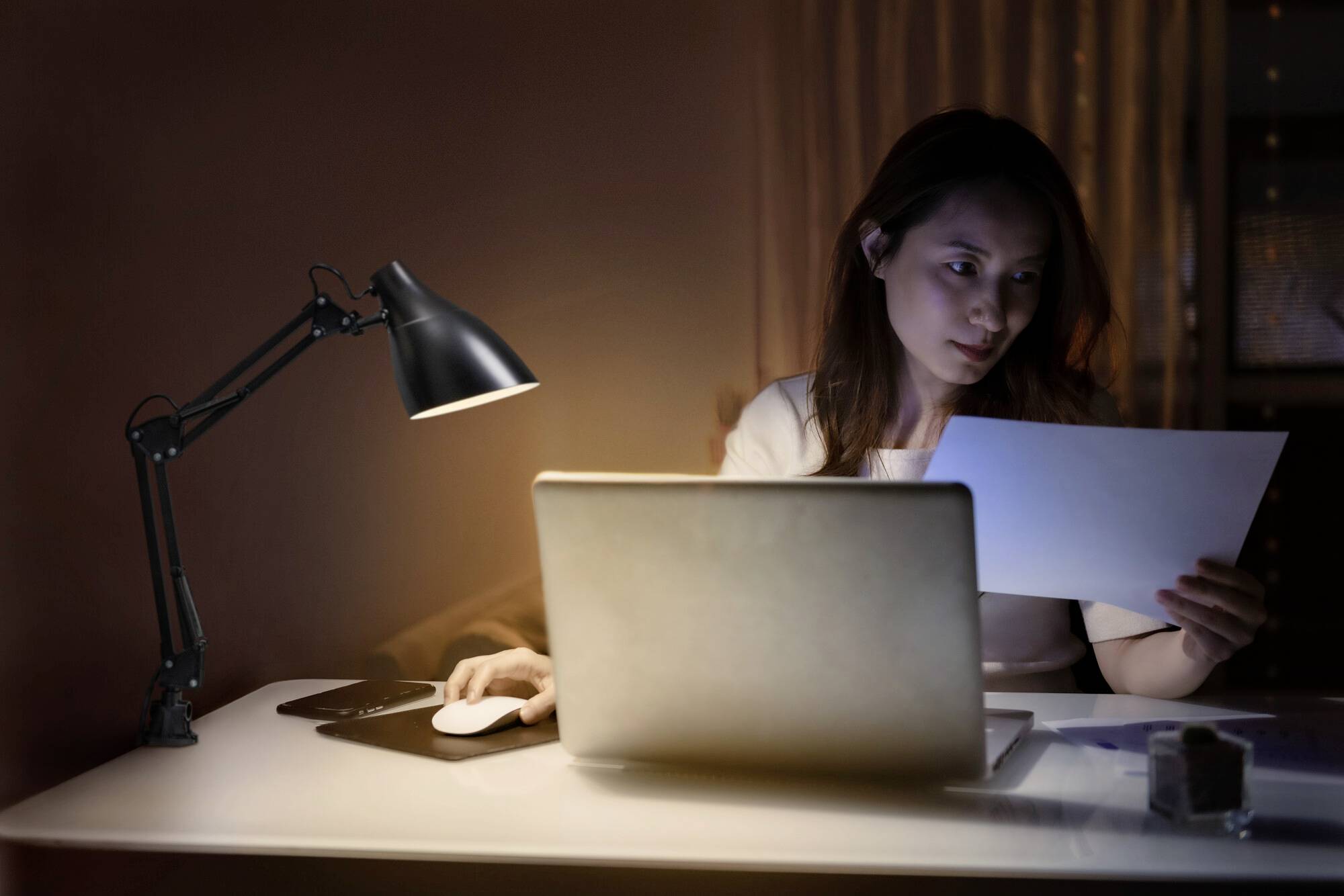 OSRAM HOMELIGHTING Office Line Desk Pear Clip E27 Black 4099854464614 Klemmleuchte Schwarz