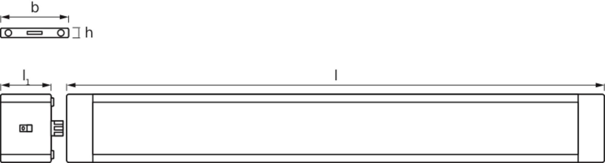 LEDVANCE Cabinet LED Slim Sensor 500mm LED-Unterbauleuchte mit Bewegungsmelder