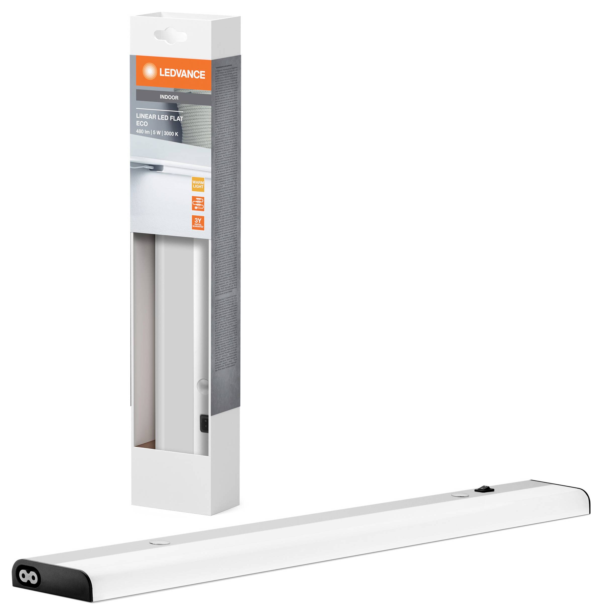 LEDVANCE Linear LED Flat Eco 6W 830 LED-Unterbauleuchte