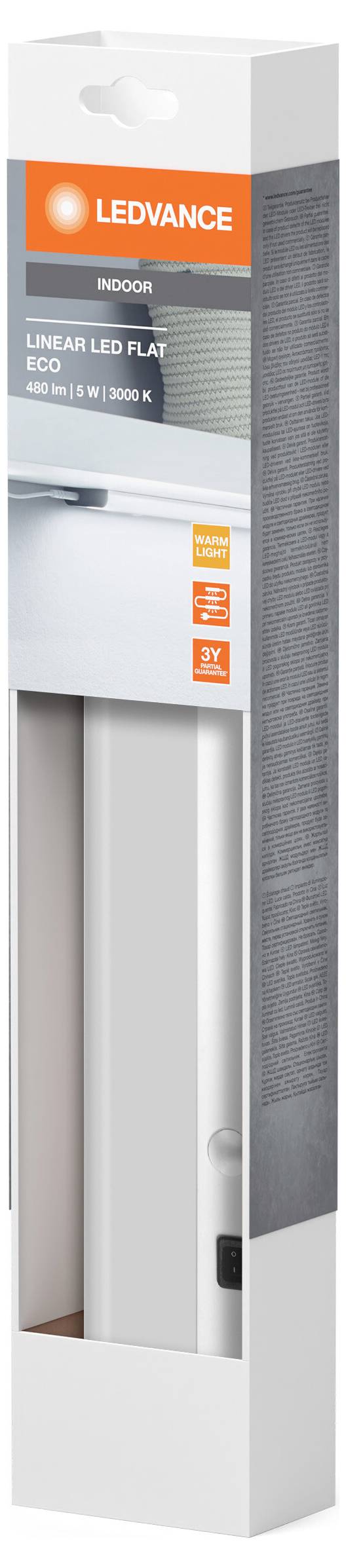 LEDVANCE Linear LED Flat Eco 6W 830 LED-Unterbauleuchte