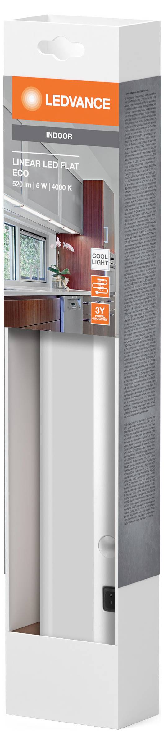 LEDVANCE Linear LED Flat Eco 6W 840 LED-Unterbauleuchte