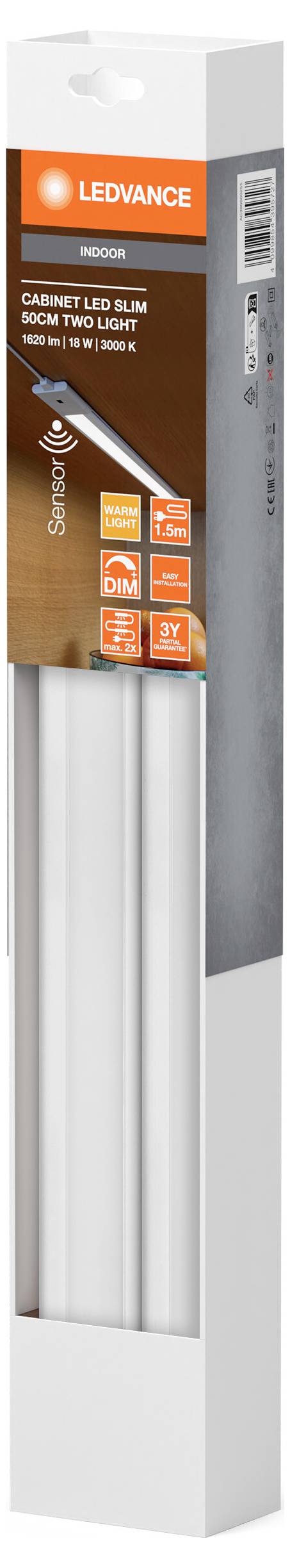 LEDVANCE Cabinet LED Slim Sensor 300mm Two Light LED-Unterbauleuchte mit Bewegungsmelder