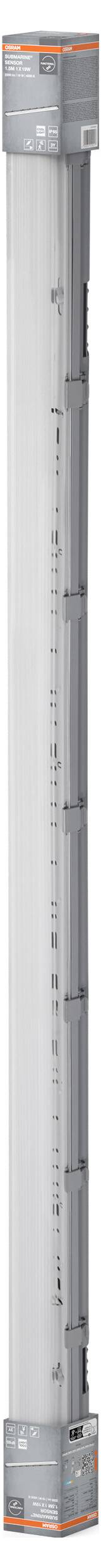 OSRAM HOMELIGHTING Submarine Sensor 150cm 19W 4000K LED-Feuchtraum-Wannenleuchte mit Bewegungsmelder