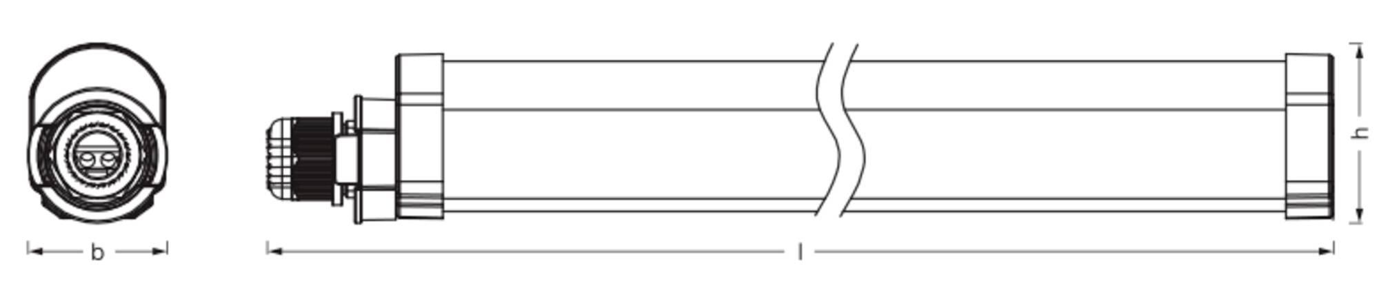 OSRAM HOMELIGHTING Damp proof Essential Extrusion 18W 600mm 840 LED-Feuchtraumleuchte