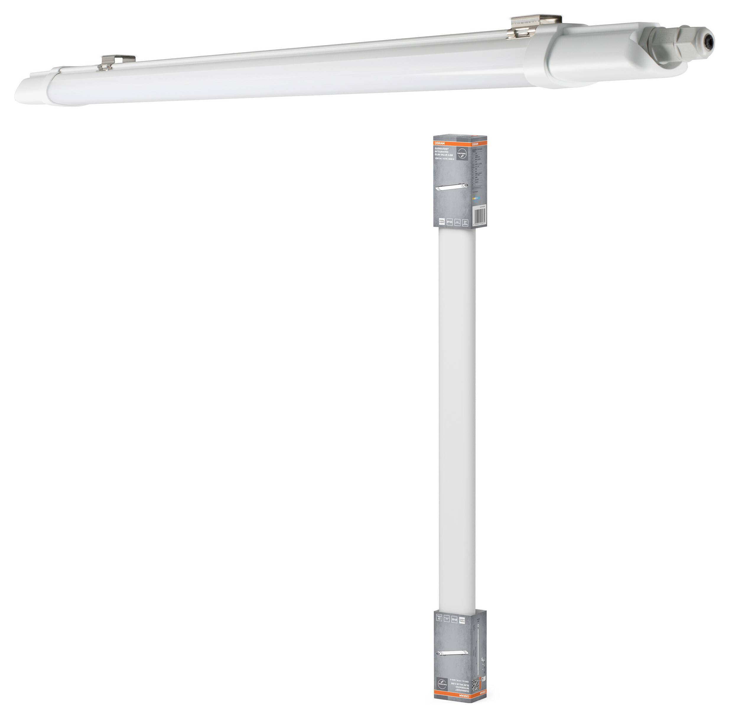 OSRAM HOMELIGHTING Submarine Integrated Slim Value 0.6M 10W 4000K LED-Feuchtraumleuchte