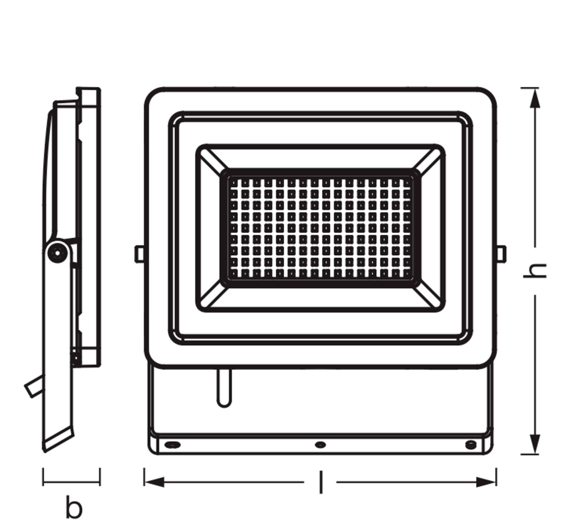 OSRAM HOMELIGHTING Floodlight EA 24,5W 840 Dark Grey​ 4099854429538 Außenstrahler